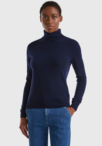 UNITED COLORS OF BENETTON Sweater in Blue: front