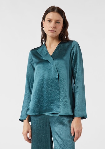 COMMA Bluse in Blau: Vorderseite