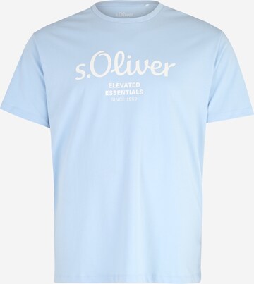 s.Oliver Red Label Big & Tall Μπλουζάκι σε μπλε: μπροστά