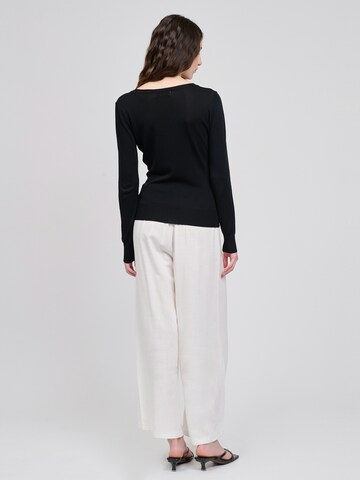 Influencer Pulóver - fekete