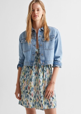 MANGO TEEN Übergangsjacke 'Sarah' in Blau: Vorderseite