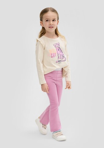 s.Oliver - Acampanado Leggings en rosa