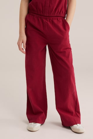 WE Fashion Wide Leg Hose in Rot: Vorderseite