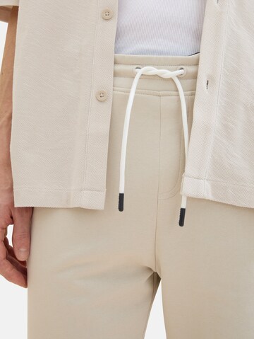 TOM TAILOR Regular Shorts in Beige