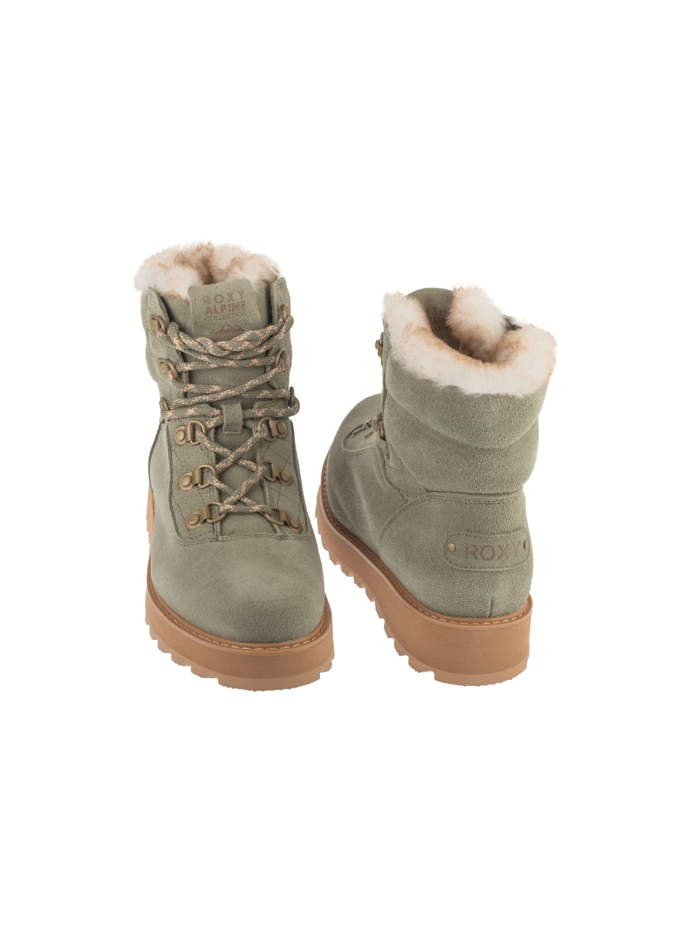 ROXY Lace-Up Boots in Green