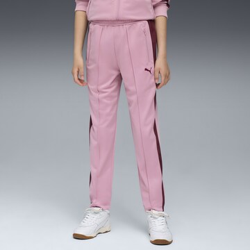 PUMA Slim fit Sports trousers 'T7 Always On' in Pink: front