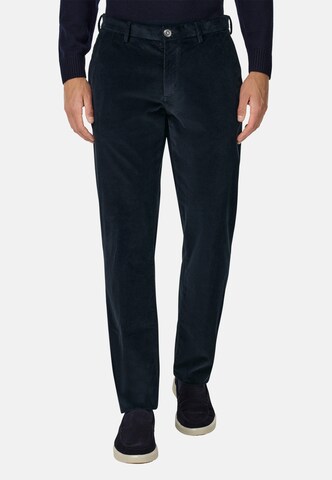 Boggi Milano Regular Trousers in Blue: front