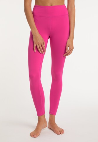 Skinny Pantalon de sport IZIA en rose : devant