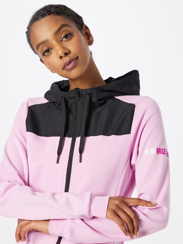 MIZUNO Athletic Zip-Up Hoodie in Pink