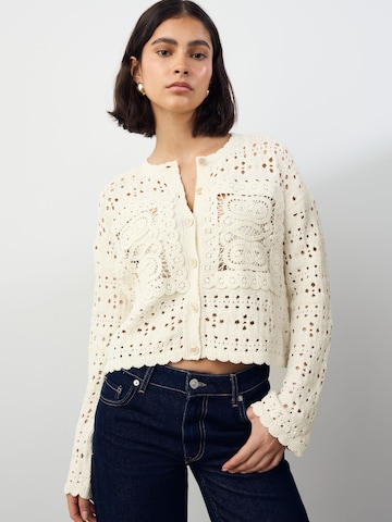 Cardigan Next en blanc : devant