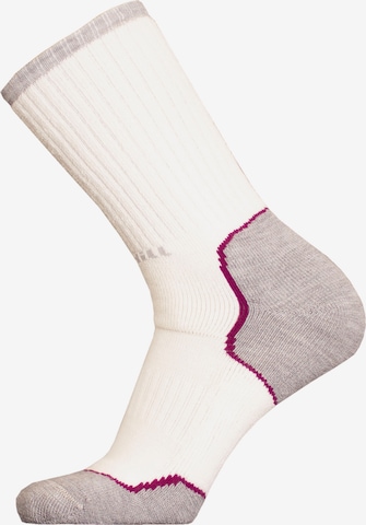 UphillSport Athletic Socks in White: front