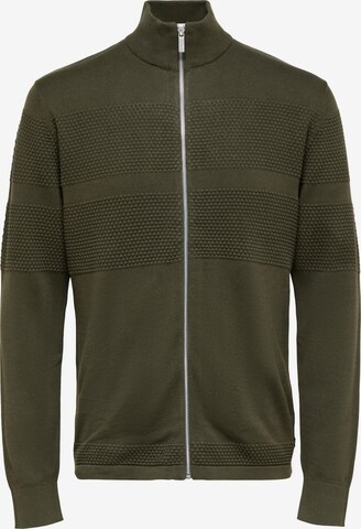 SELECTED HOMME - Casaco de malha 'Maine' em verde: frente