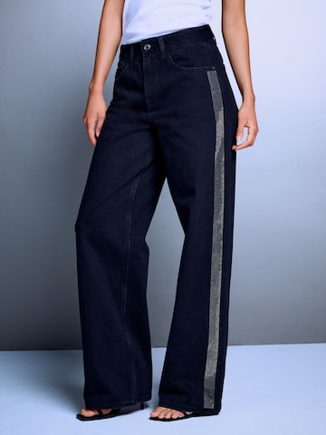 Wide Leg Jean Next en noir : devant