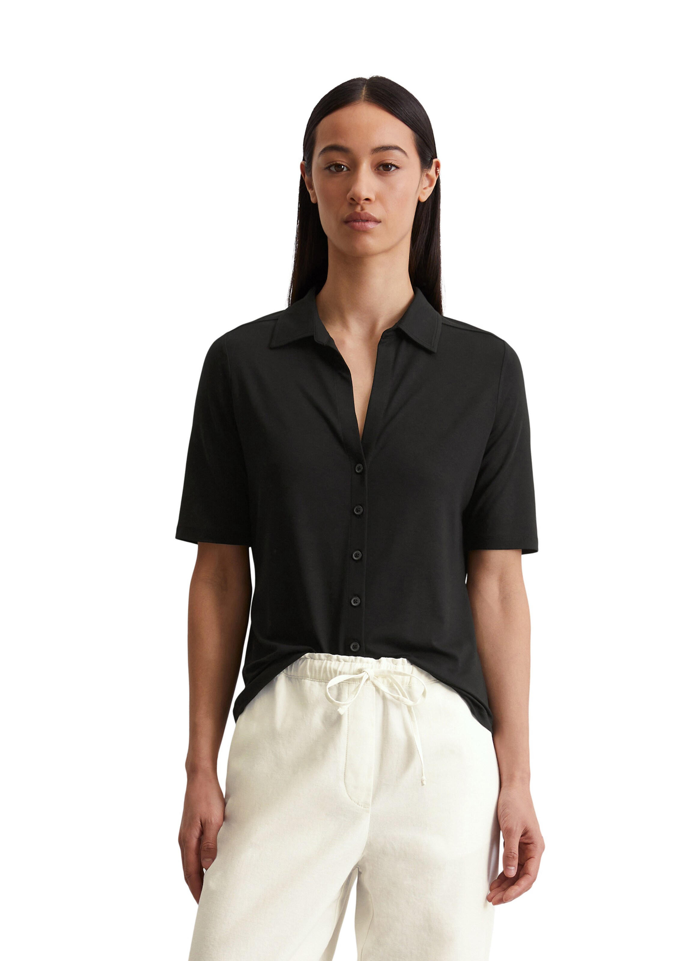 melns Marc O'Polo Blūze: no priekšpuses