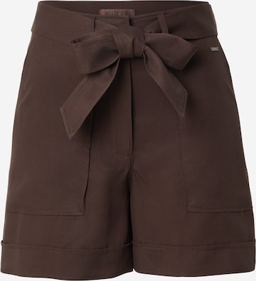 GUESS - regular Pantalón 'NEW NINA' en marrón: frente