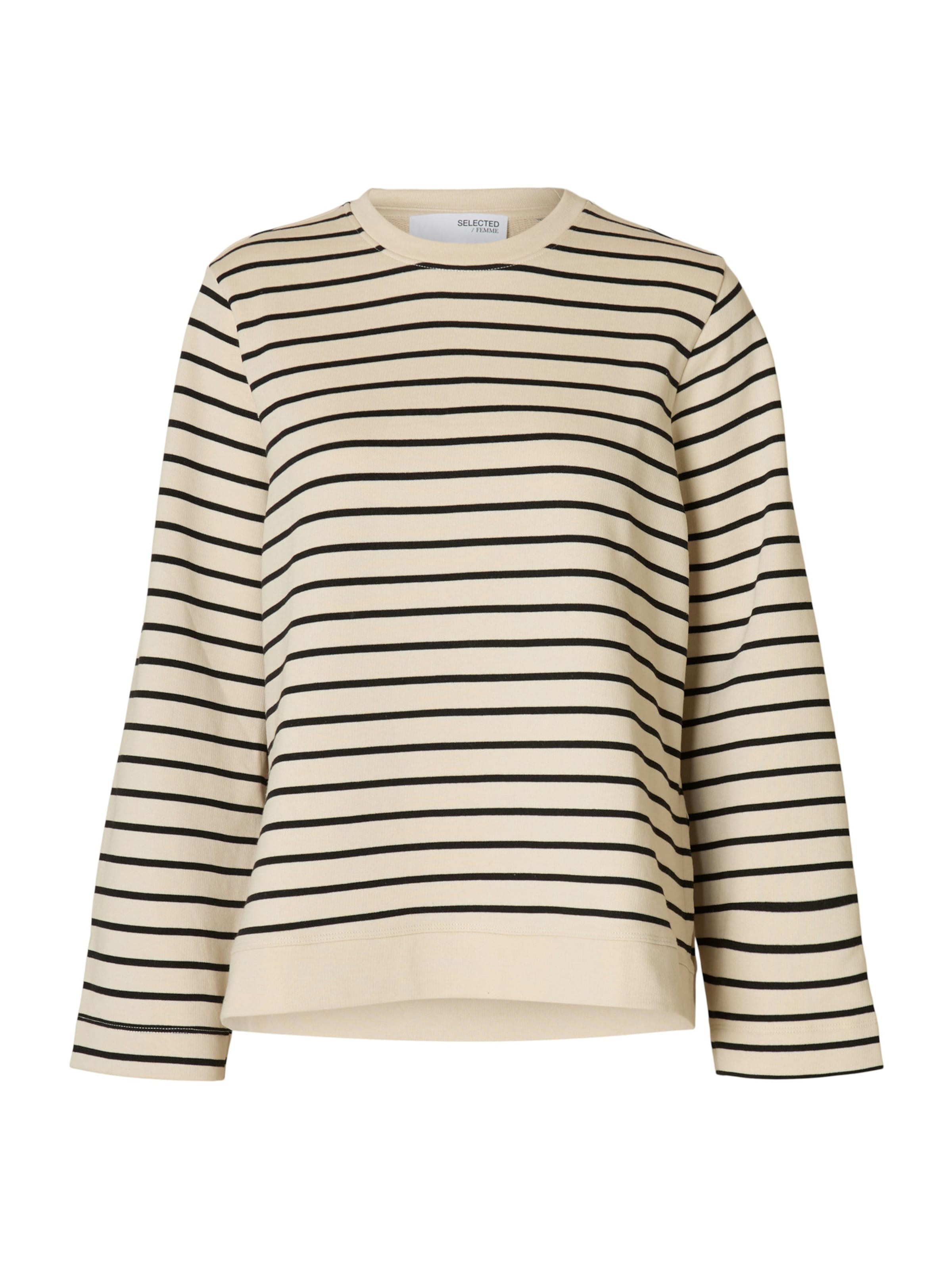 SELECTED Sweatshirt 'SLFELISE' in Beige: front