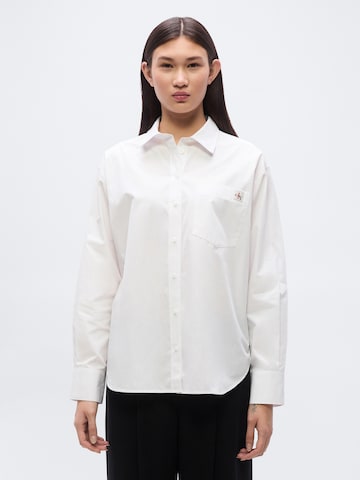 Calvin Klein Jeans Bluzka w kolorze biały