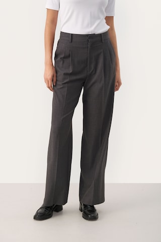 Part Two - regular Pantalón 'Cherra' en gris: frente