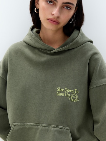 Pull&Bear Mikina - Zelená