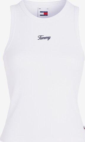 Tommy Jeans Curve Top in White: front