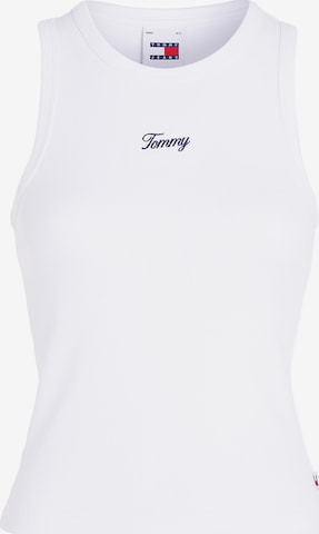 Tommy Jeans Curve Top in White: front