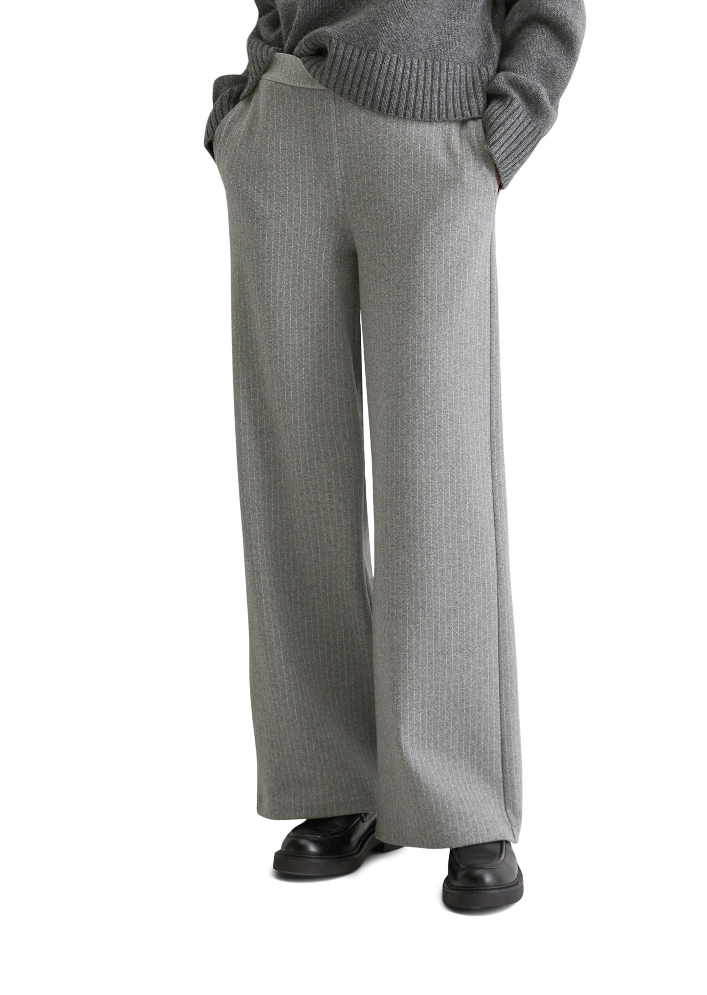 Marc O'Polo Loosefit Hose in Grau: Vorderseite