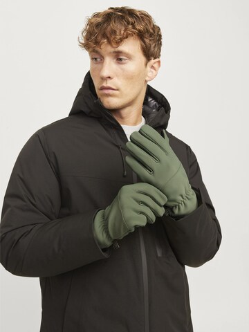 JACK & JONES Full finger gloves in Green: front