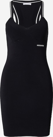 PATRIZIA PEPE - Vestido de punto en negro: frente