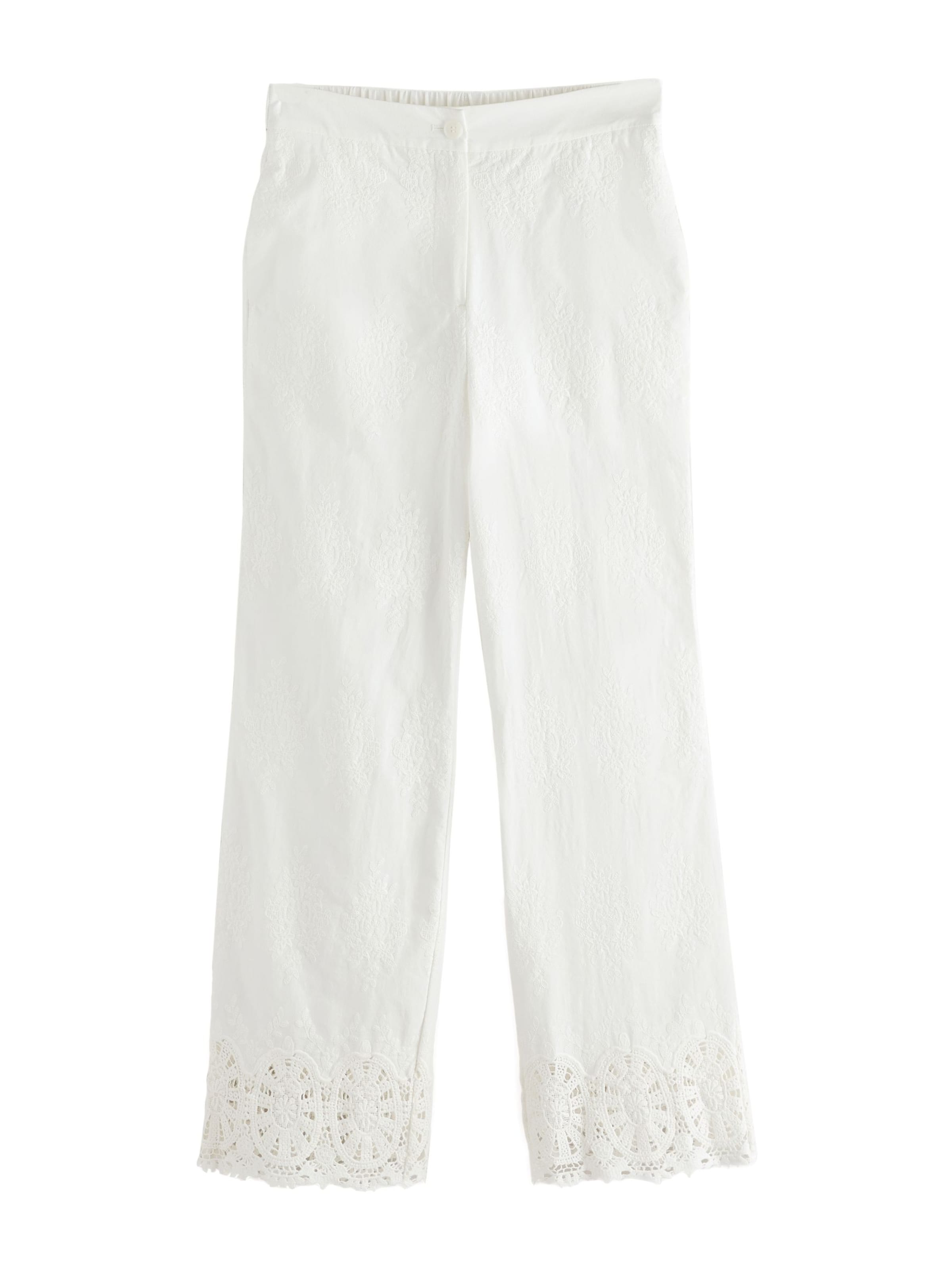 Next Loose fit Trousers in White: front