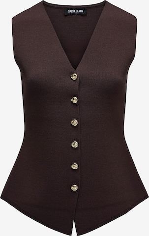 Salsa Jeans Weste in Braun: Vorderseite