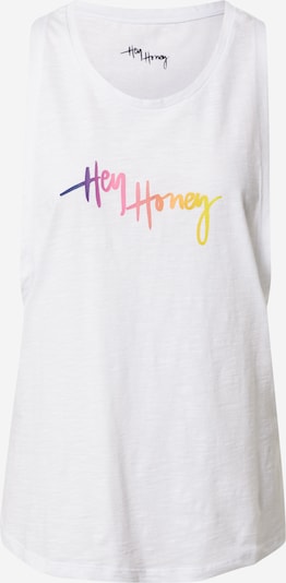 Hey Honey Sportski top u žuta / svijetloljubičasta / svijetlonarančasta / svijetloroza / prljavo bijela, Pregled proizvoda