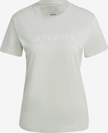 ADIDAS TERREX Performance Shirt 'Classic Logo' in Green: front