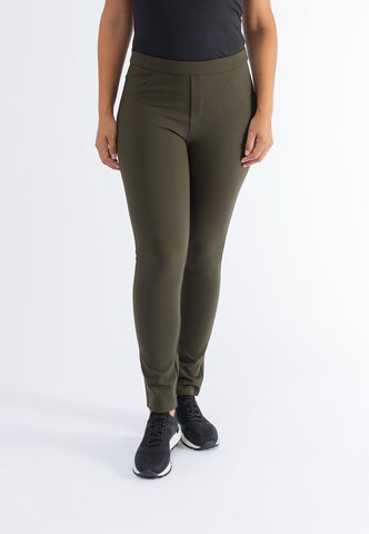 October Slimfit Leggings in Bruin: voorkant