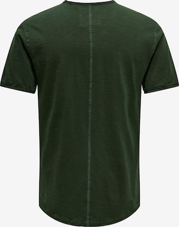 Only & Sons T-shirt 'BENNE' i grön