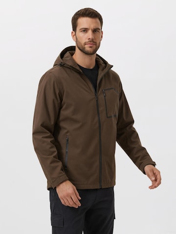 YOUTHUP Athletic Jacket 'Reflex' in Brown