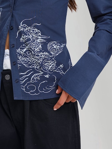 Camicia da donna di Ed Hardy in blu: frontale