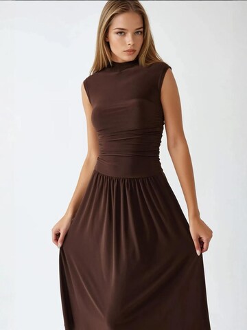 Hiccup Dress 'Midi' in Brown