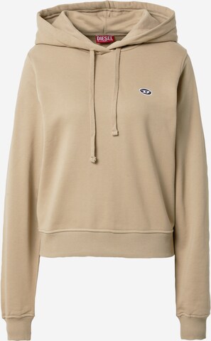 DIESEL Sweatshirt 'DOVAL' in Beige: front