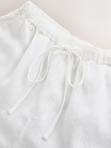 self. Regular Pants in White