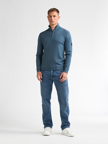Petrol Industries Sweater 'Half zip' in Blau