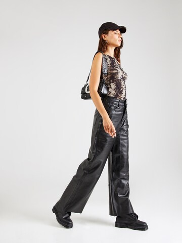 Gipsy by Mauritius Wide Leg Hose 'Taraneh' in Schwarz