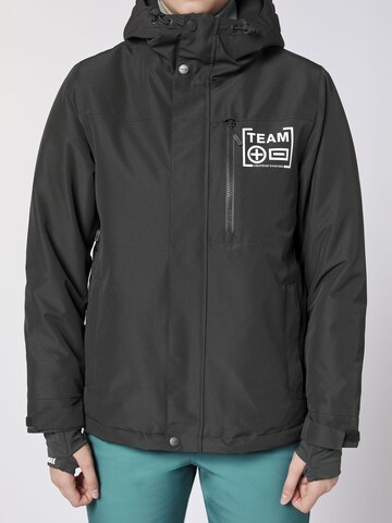 CHIEMSEE Athletic Jacket ' mit reflektierenden Details ' in Black: front