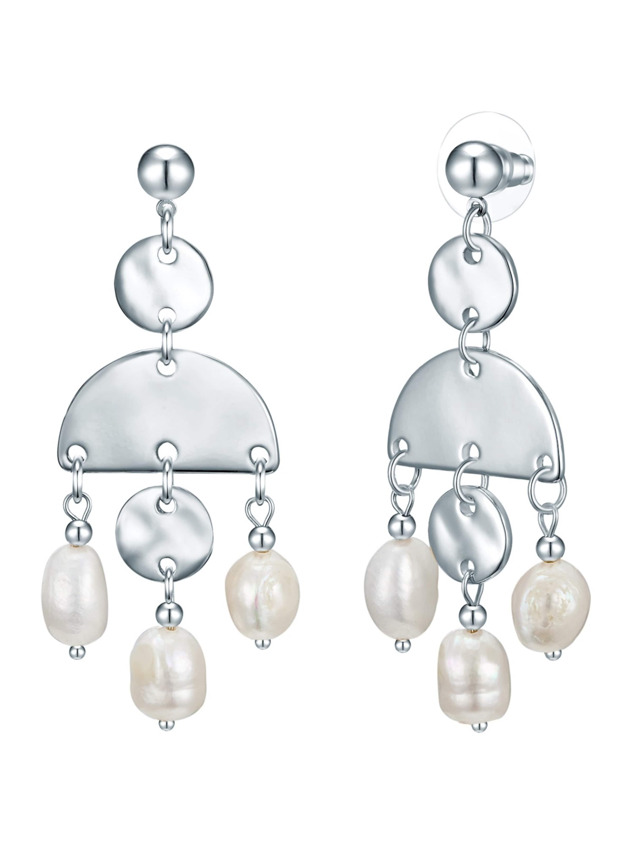 Lulu & Jane Ohrringe in Silber: Vorderseite