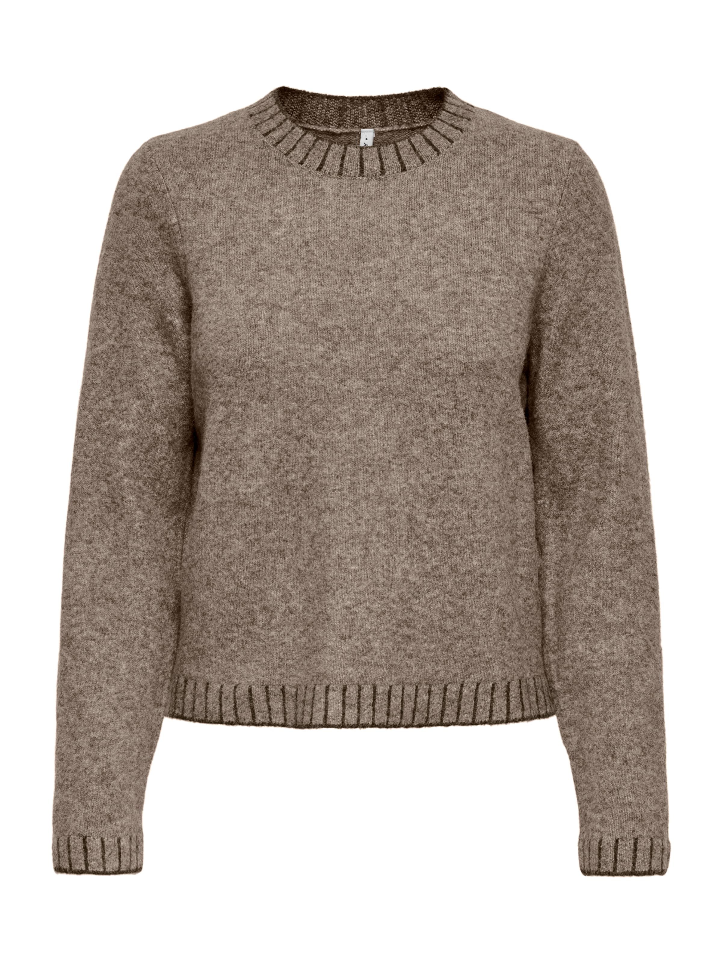 ONLY Свитер 'ONLFINA' в Коричневый: спереди