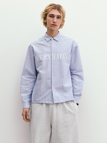 Pull&Bear Klasický střih Košile – modrá: přední strana