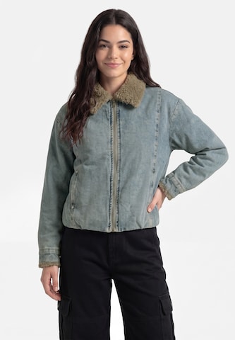 Veste mi-saison MYMO en bleu : devant