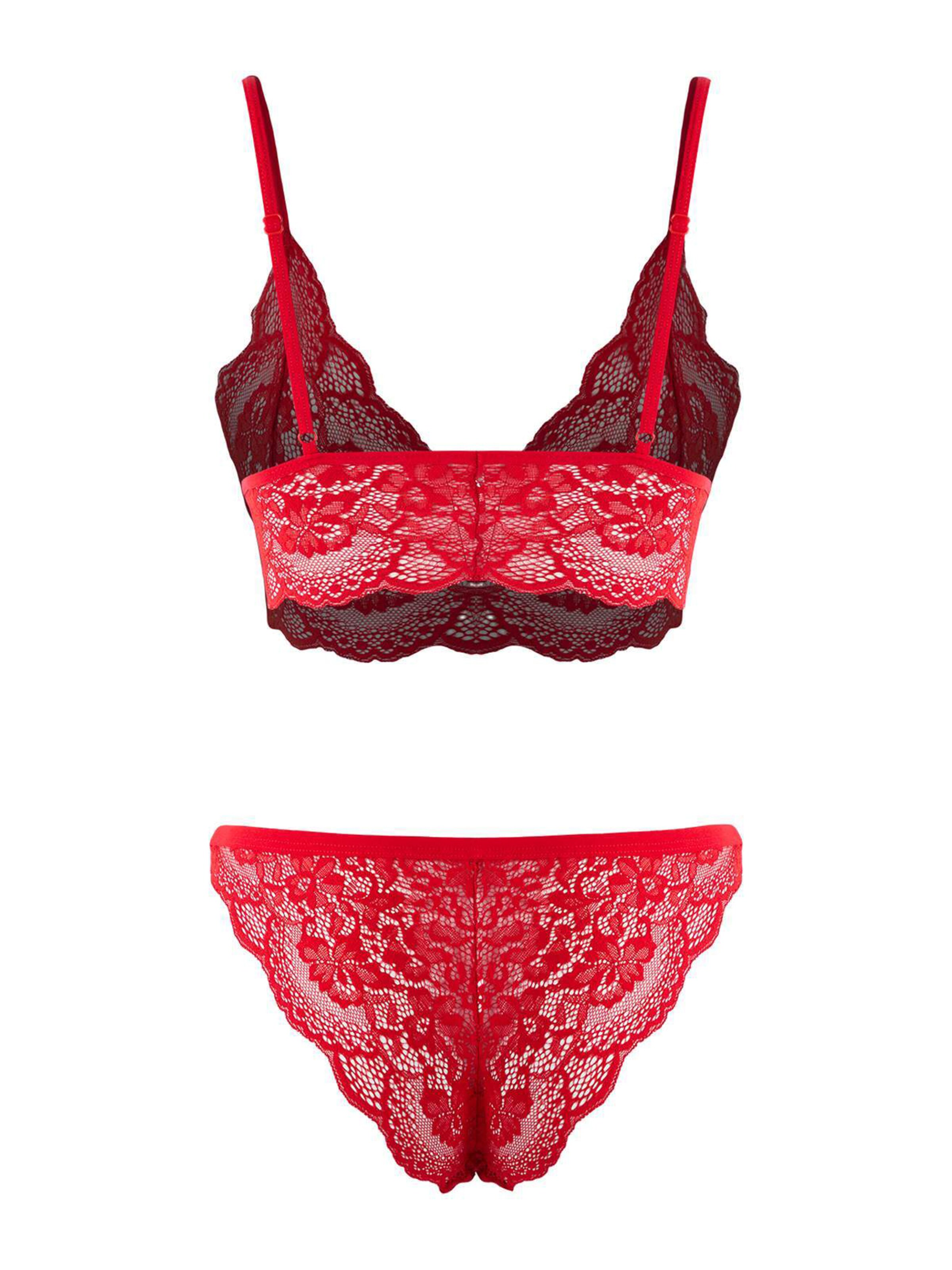 Trendyol - Conjuntos de lingerie em vermelho