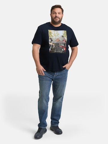 TOM TAILOR Men + T-Shirt in Blau