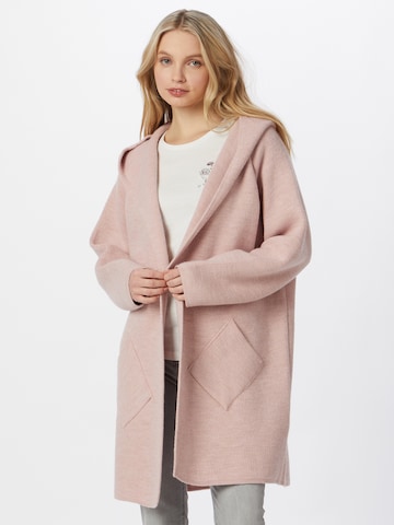 Zwillingsherz Knitted Coat 'Annabell' in Pink: front