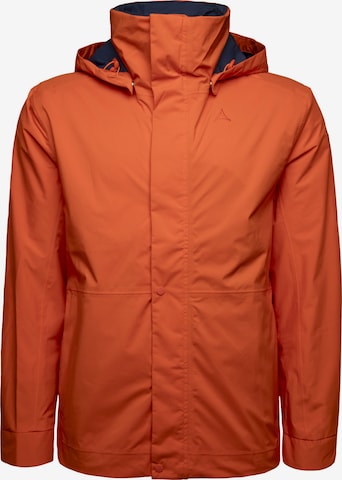 Schöffel - Casaco outdoor 'Corse' em laranja: frente